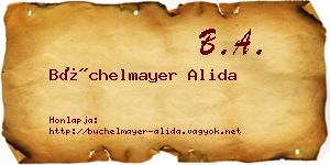 Büchelmayer Alida névjegykártya